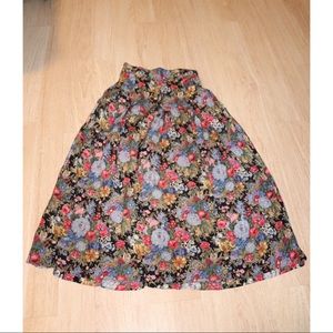 Vintage Maxi Floral Skirt